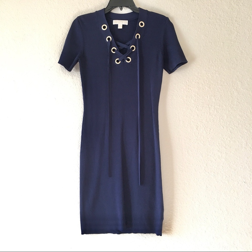 SOLD Michael Kors Ribbed Bodycon Dress